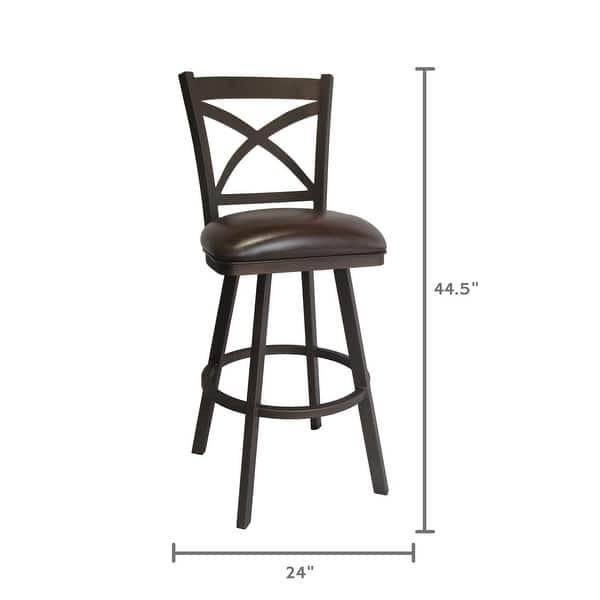 Tempo Furniture Edison Swivel 26" Counterstool/30" Barstool by Furnish